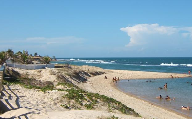 Praia de barreta mar caminhada